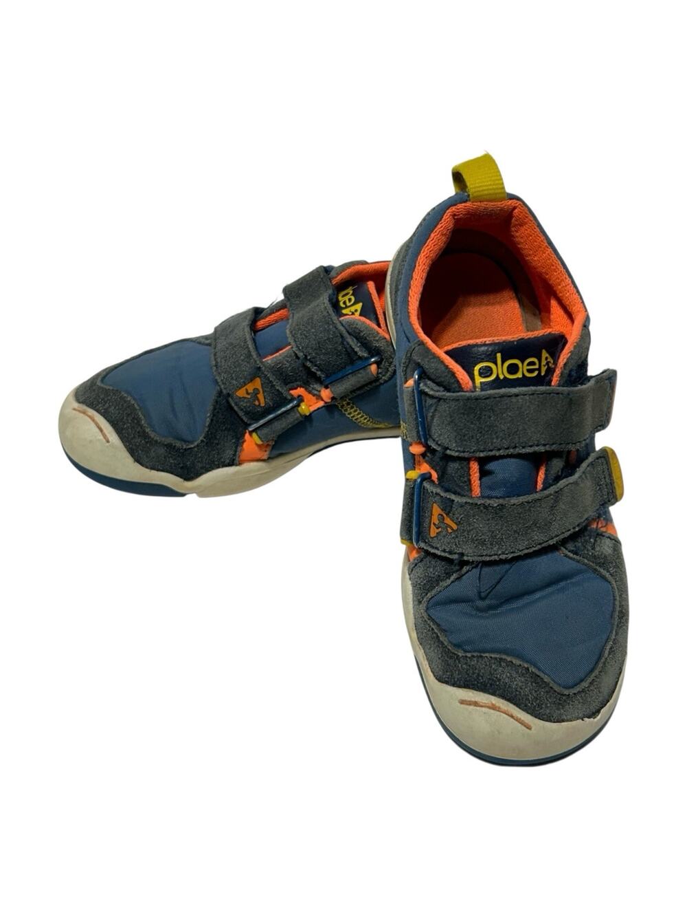 Plae Ty Sneakers Kids Size 11.5 Boys Girls Blue Orange